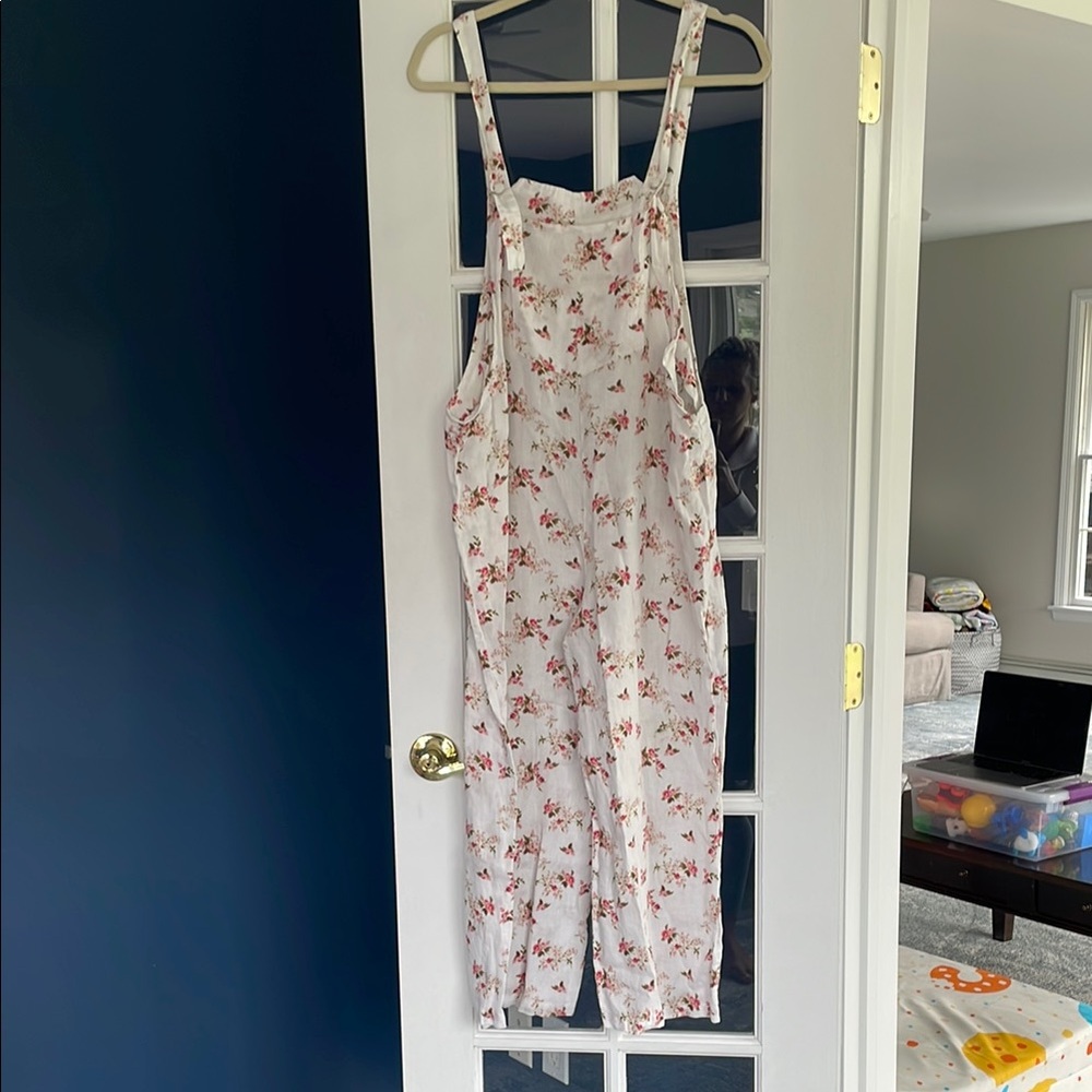 Zara Floral Print Overalls